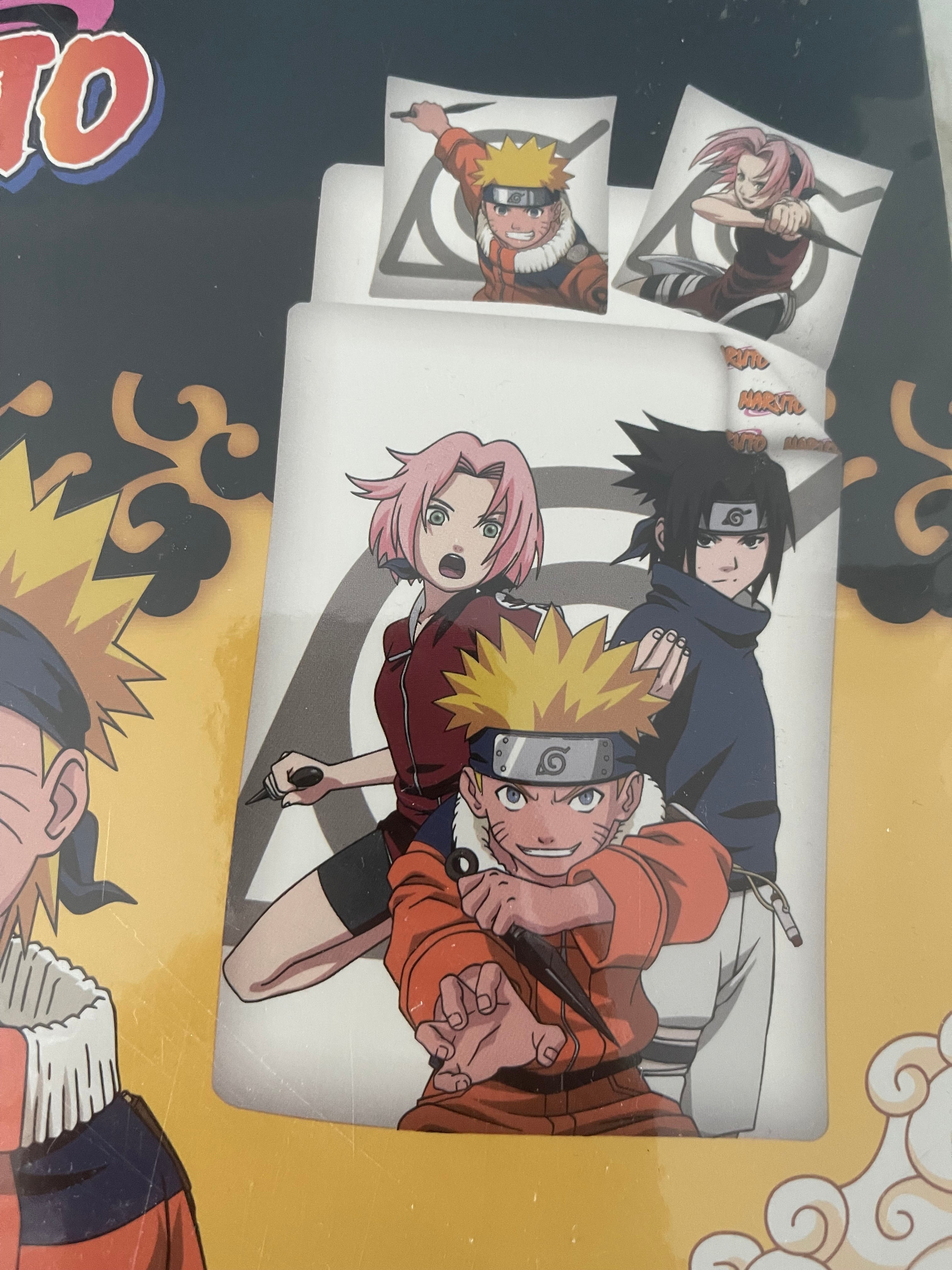 Naruto Bettwäsche-Set – 140 × 200 cm + 65 × 65 cm