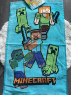 Minecraft Gesichts-/Handtuch 30x50cm (türkis)