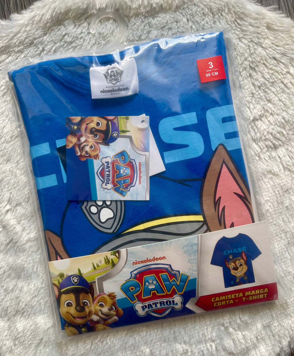 Paw Patrol Chase Jungen T-Shirt – Blau | Größen 98–110