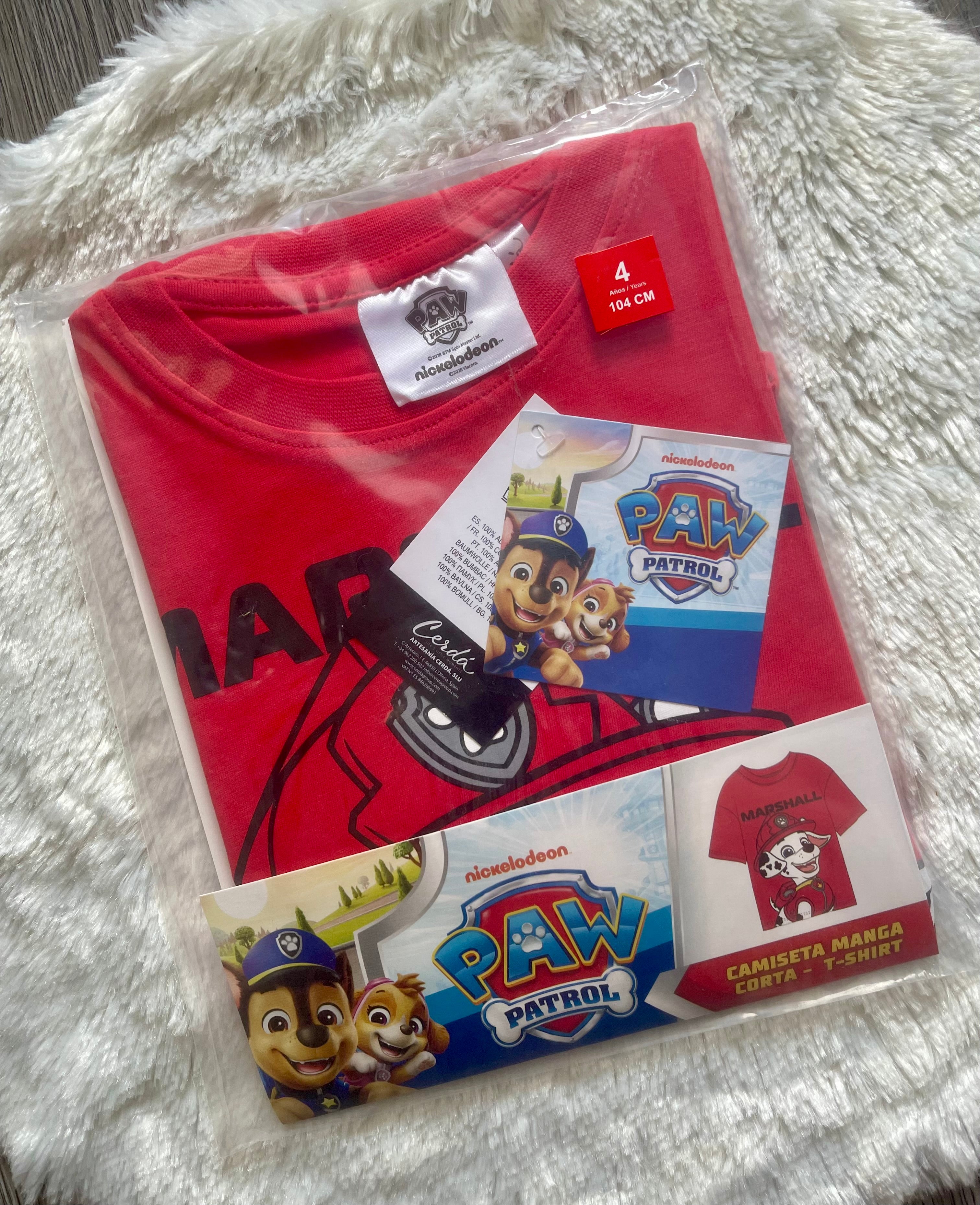 Paw Patrol Marshall Jungen T-Shirt – Rot | Größen 98–110