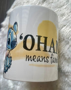 Disney Stitch Keramik-Tasse 325 ml – Ohana Means Family