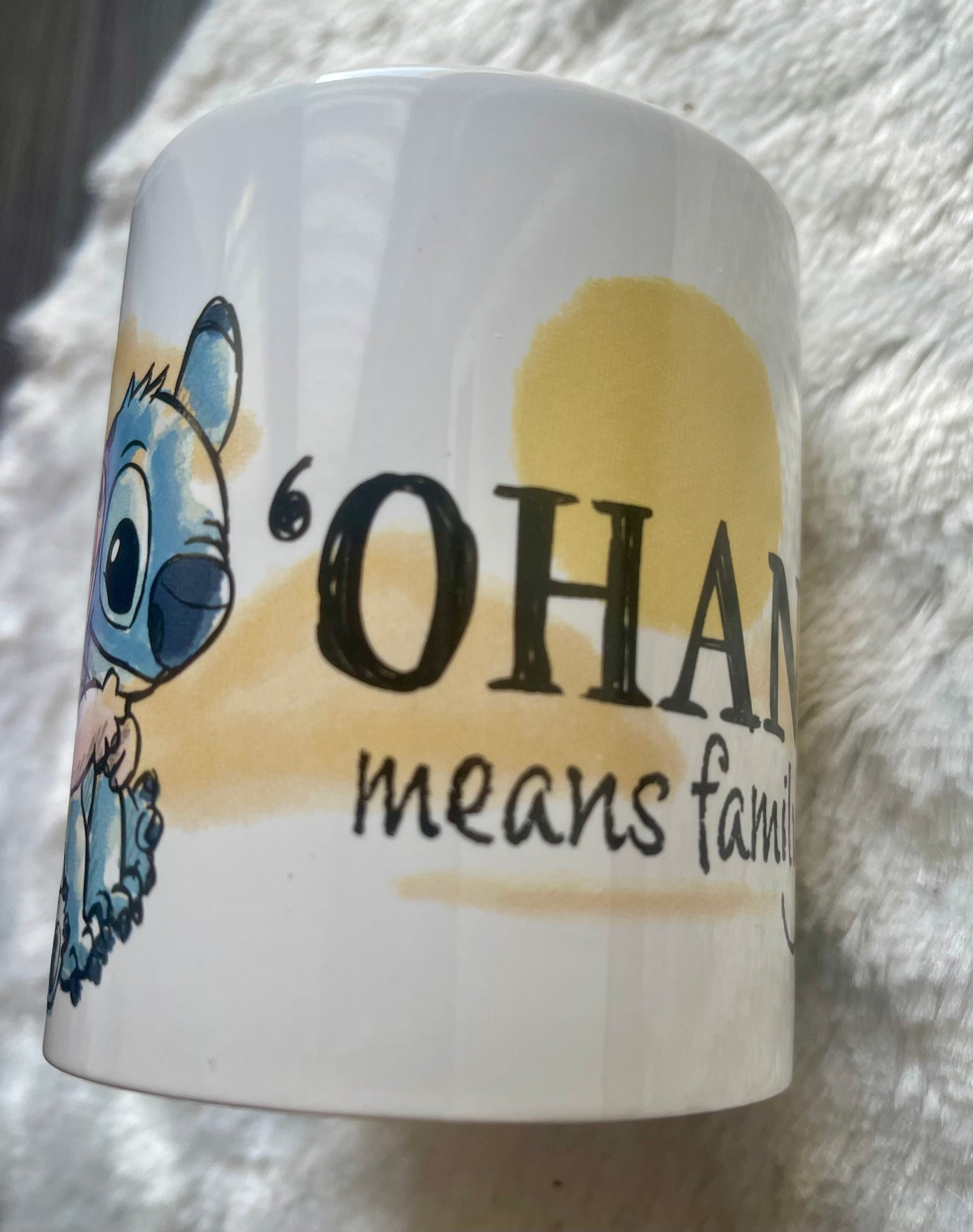 Disney Stitch Keramik-Tasse 325 ml – Ohana Means Family