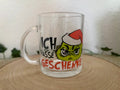 Grinch Teeglas 300ml – „Ich hasse Geschenke / Weihnachten“ Weihnachtsbecher