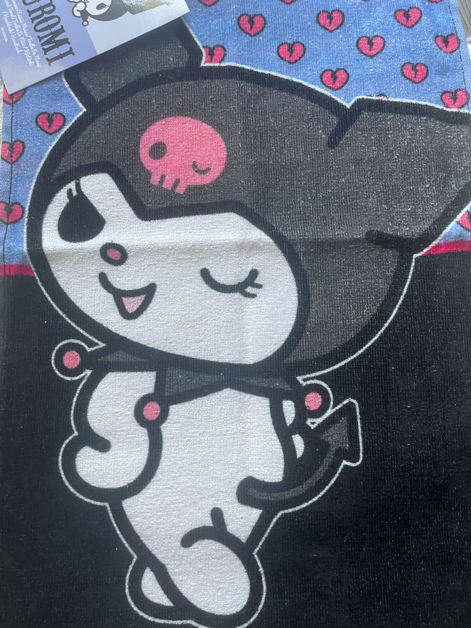 Kuromi Gesichts-/Handtuch 30x50cm
