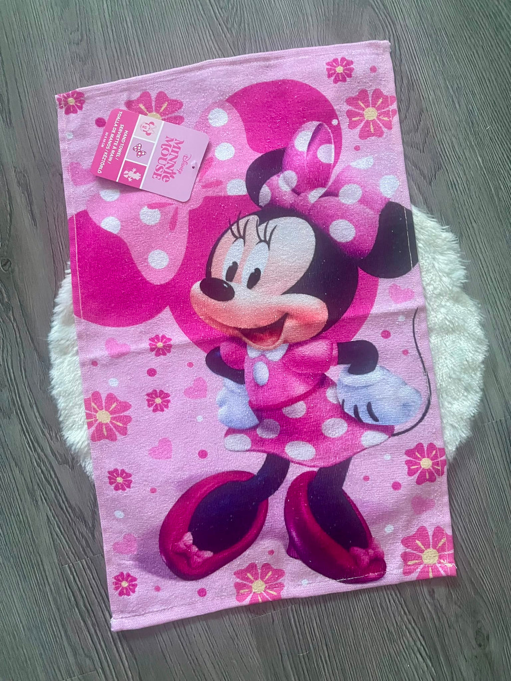 Minnie Maus Handtuch 30x50cm – 100% Baumwolle