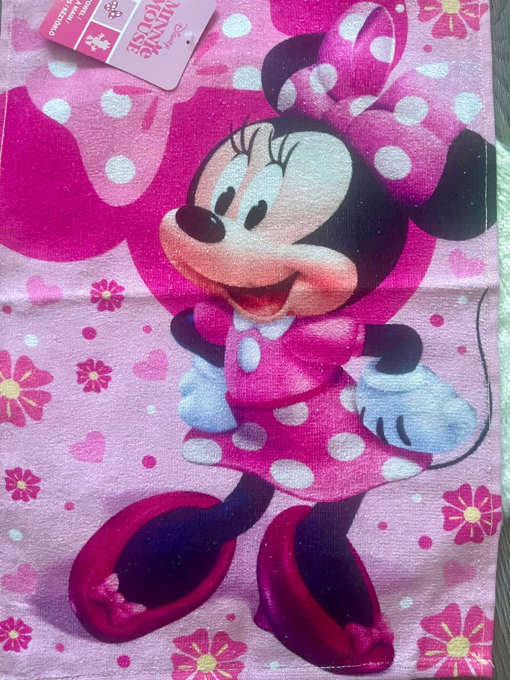 Minnie Maus Handtuch 30x50cm – 100% Baumwolle